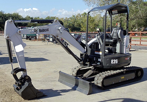 bobcat, e26, compact excavator, excavator