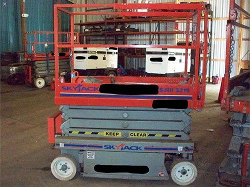 skyjack, scissor lift, scissor lifts, SJIII3219