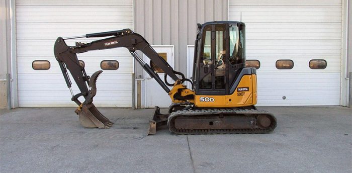 2012 JOHN DEERE 50D Mini Excavator Diesel